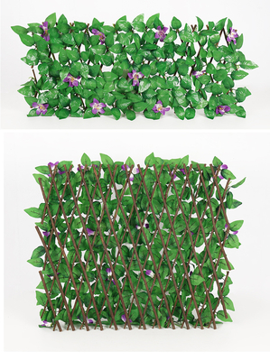 حصار حصیر حصیری گیاه سبز پلاستیکی تزئینی حصار برگ مصنوعی برای فضای باز